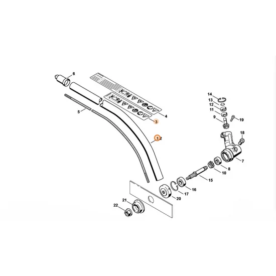STIHL  Wysięgnik Ø 25,4 mm x 1,5 m 4137 710 7114